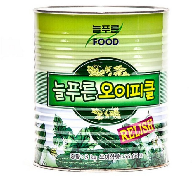 늘푸른 오이피클 렐리쉬 캔 3kg, 2개