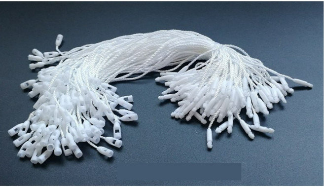 택끈 행택 택 고리 라벨 텍 의류 끈 옷 상표 가격표 택핀, 1000개, B타입12cm(화이트)