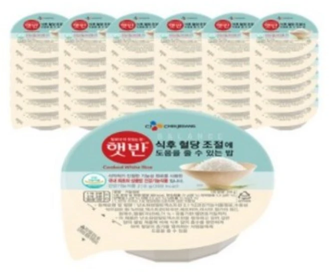 햇반 식후 혈당조절에 도움을 줄 수 있는 밥, 210g, 30개 - 쿠팡