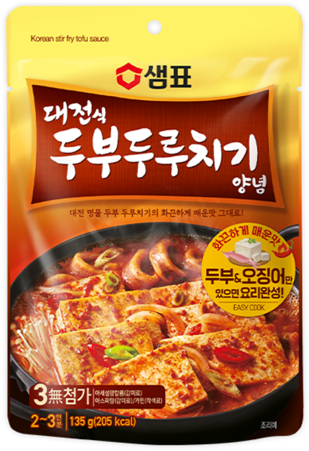 샘표 대전식 두부두루치기 양념, 1개, 135g