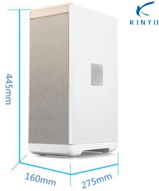 KINYO Esp 공기 청정기 가정용 대형 룸 금속 커버 세척 가능 필터 포함 알레르기 애완 동물 연기 호환, 1) Metal Silver - 미국, Metal Silver