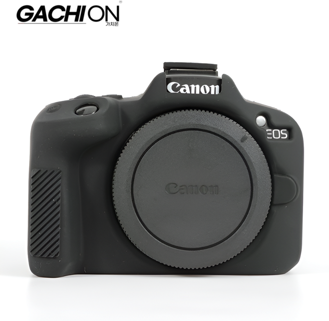 가치온 캐논 EOS R50 디지털 카메라용 실리콘 케이스 호환, 1개, 블랙