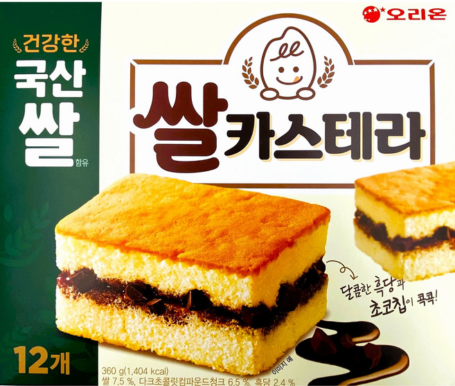 오리온 국산쌀 쌀카스테라, 1개, 360g