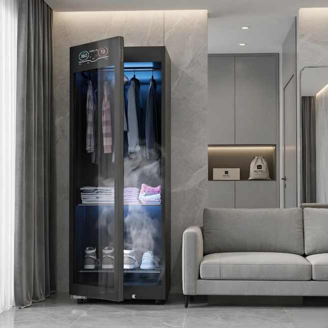 [에어전트] 살균 건조 스타일러 의류관리기, 블랙, AJT-458L