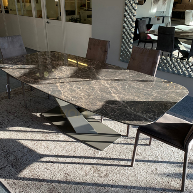 세라비타 식탁 접이식테이블 아일랜드식탁 세라믹 4인용 테이블 6인용 가구, 스노우 화이트