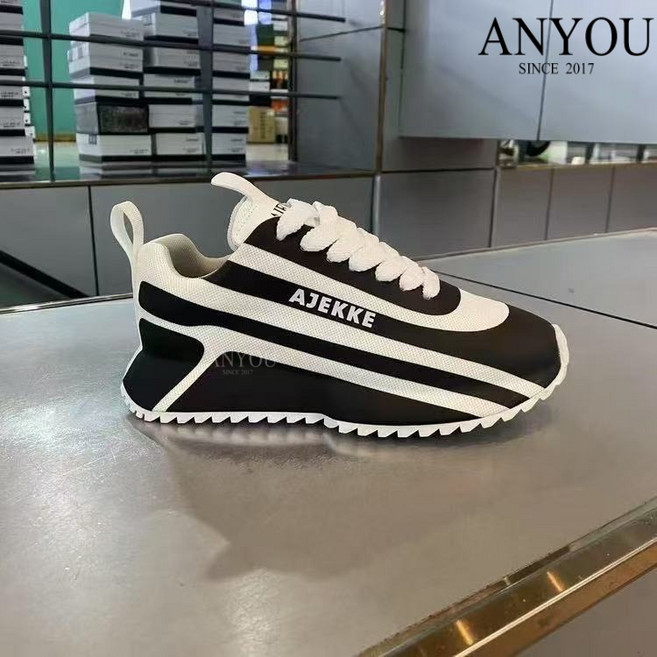 ANYOU 남자 신발 봄 청소년 키 높이 운동화 천면 통기 캐주얼 신발 가방 밑창 아빠 신발 백합 편한 남자 신발