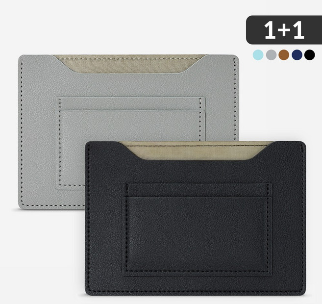 랑고 RFID차단 여권 케이스 1+1 안티스키밍 포터블 지갑