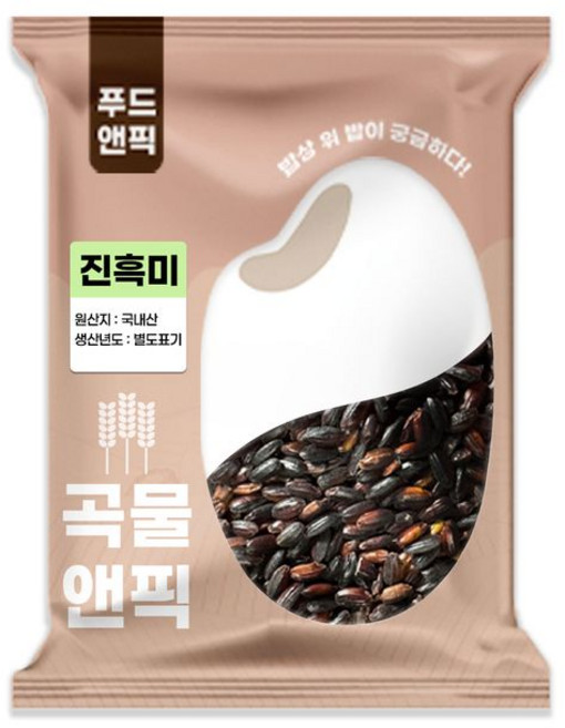 곡물앤픽 국산 진흑미, 1개