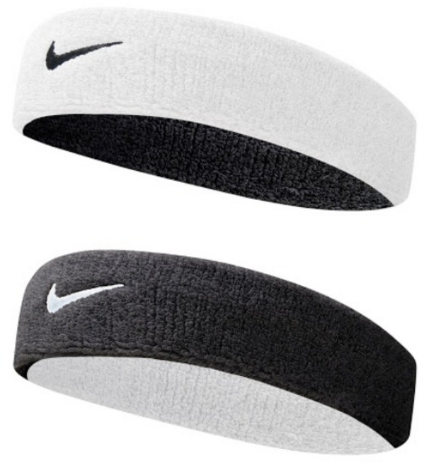 나이키 - 드라이핏 양면 헤드밴드 블랙/화이트 (AC3427-101)