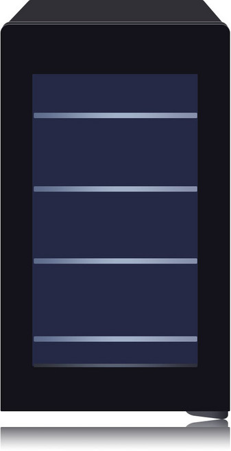 LG전자 LG 디오스 와인셀러 미니 방문설치 8병, 블랙, W087B