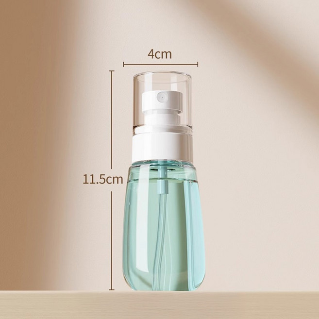 미즈코스 휴대용 화장품 안개분사 소분 스프레이 공병, 2개, 그린-60ml