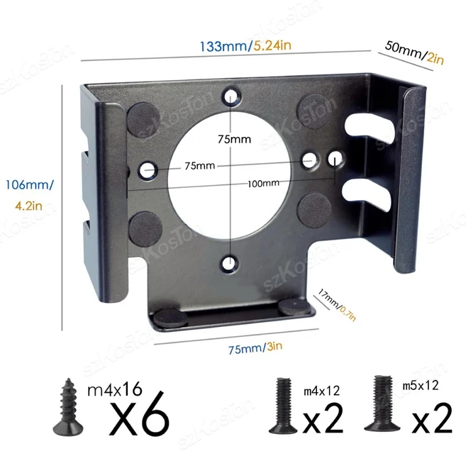 2024 Mac Mini M4 데스크탑 컴퓨터 모니터 홀더 용 데스크 스탠드 아래 Mac Mini M4 Pro PC 액세서리 용 공, 01 1 Set