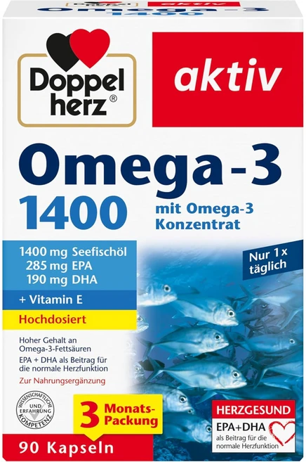 도펠헤르츠 액티브 오메가3 1400mg 90캡슐 x 3 총 270캡슐, 3개, 90정 - 쿠팡