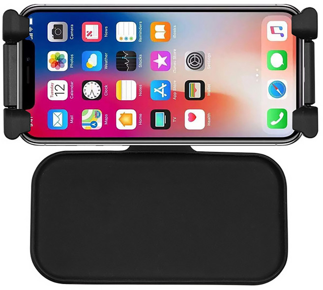 스틸리 차량용 헤드레스트 뒷좌석 핸드폰 태블릿 거치대 T55, 1개, 블랙