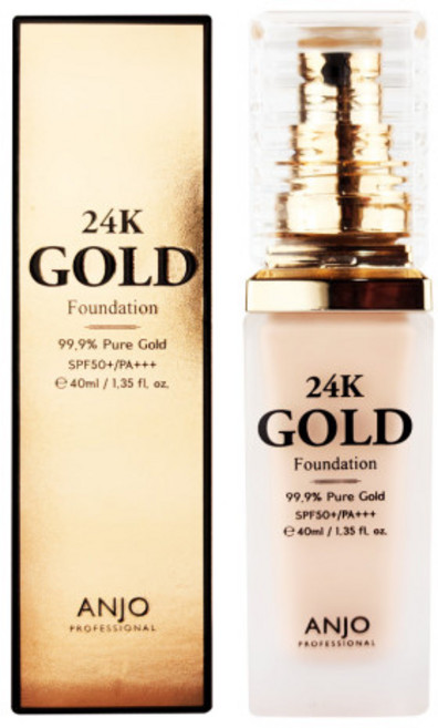 앙쥬 24K 골드 파운데이션 40ml(SPF50+), 1개, 23호
