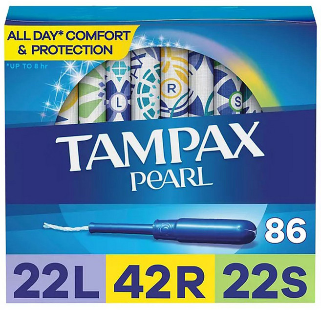 TAMPAX 펄 라이트+레귤러+슈퍼 86 탐폰, 1개