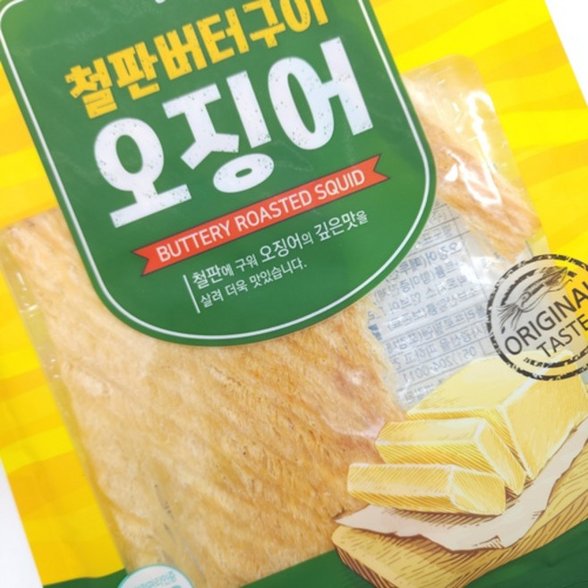한진식품 철판 버터구이 오징어 35g, 1봉, 1개