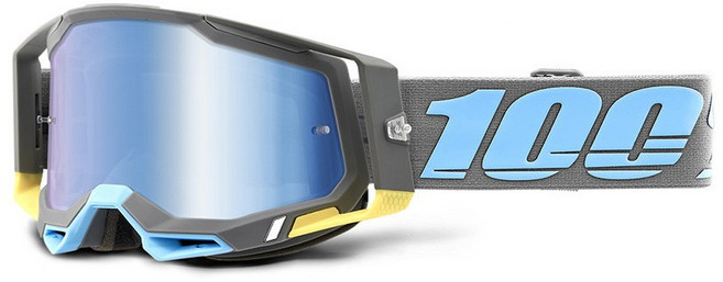 100% 레이스크래프트 2 고글 트리니다드 - 미러 블루 렌즈