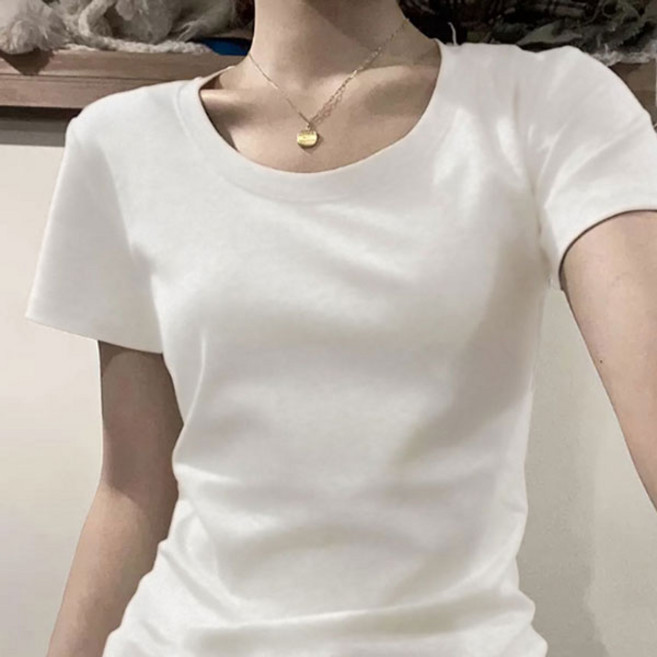 에스라이프 목선이 이쁜 기본면티 여성 반팔티 2개