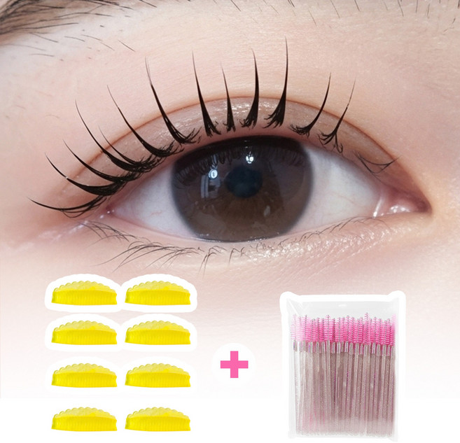 아임봄 실리콘 결정리 결고정 노글루 속눈썹 연화펌 속눈썹펌 롯드, 8P, 투명