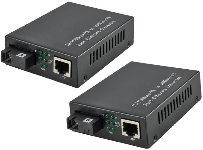 昌運監視器 1埠10/100Mbps 單模雙芯 網路光纖轉換器 ST接頭, 1個, 數量
