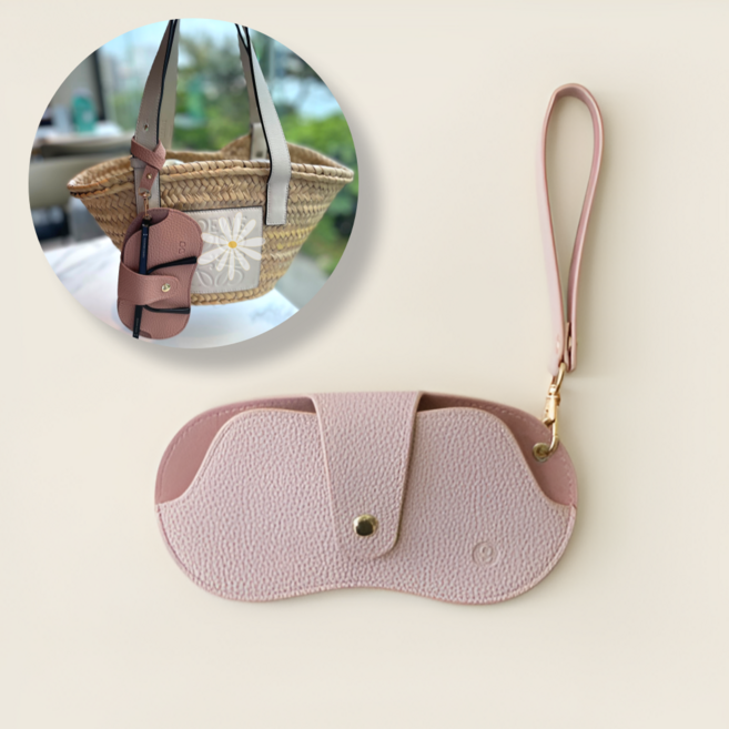 원여사 여행용 선글라스 안경 케이스 파우치 스트랩 키링