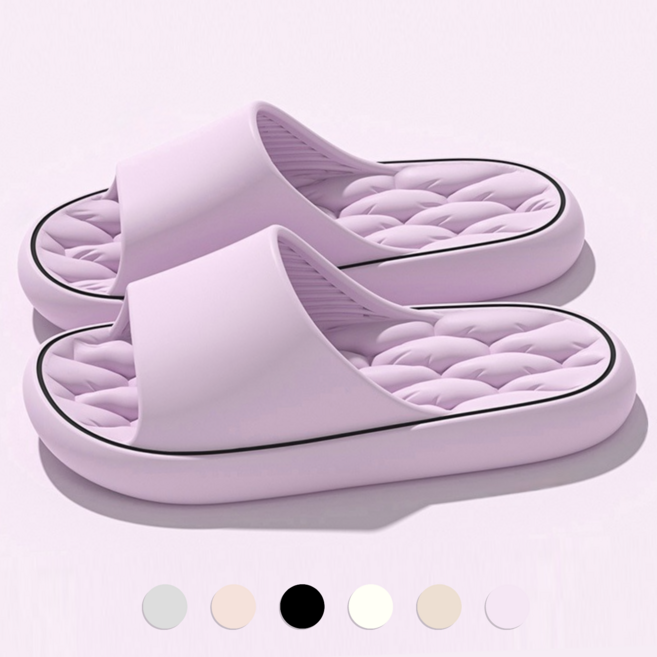 리빙도감 실내 슬리퍼 거실 실내화, 1개, 퍼플