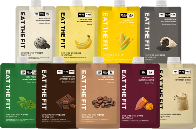잇더핏 단백질 쉐이크 스타터 패키지 9종 9가지맛, 9개, 40g