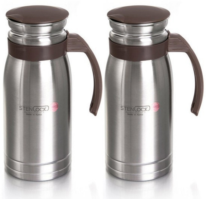 가정용 스텐물병 4호 1300ml 2개 보리차 식당물통 냉장고 손잡이물병, 스텐물병4호1300ml, 선택완료