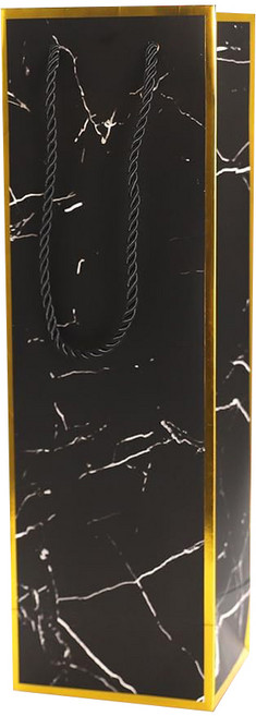 링비츠 와인 선물 포장 쇼핑백 캐리어 손잡이 WP12, 10개, 대리석