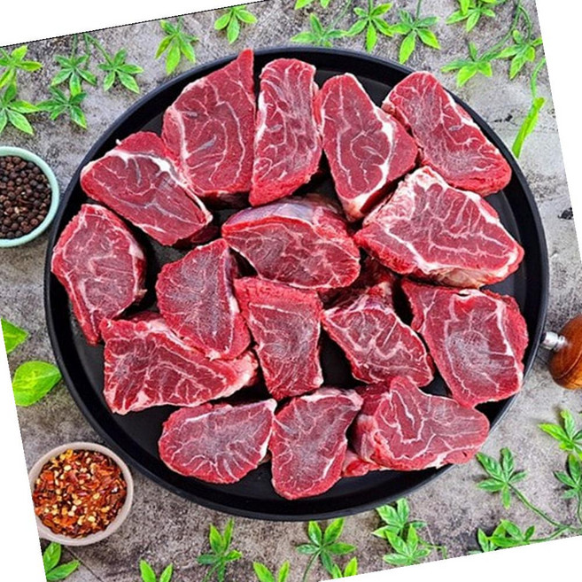 VGD 미국산 소고기 아롱사태 국거리 수육용 5cm 2kg 냉동사태 소고기수육 한우대용, 1개