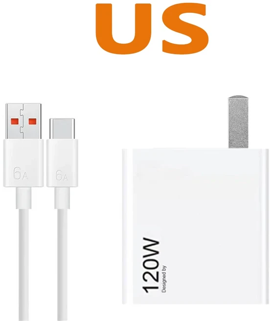 쿠쿠스토어 Xiaomi 120W 터보 충전기 Redmi Note 11-14 Pro Pl Mi 15/14/13/11T POCO F/F7/X7 초고속 하이, 1개, 기타