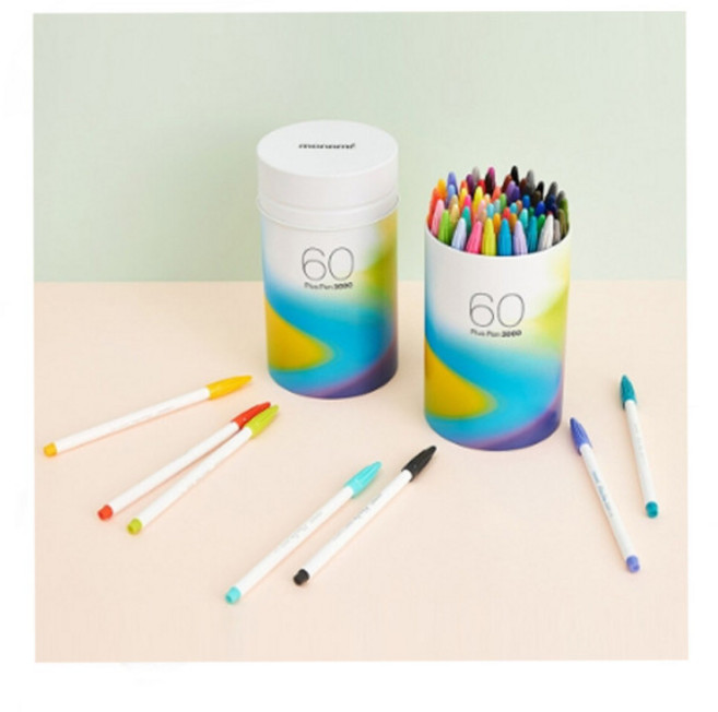 모나미 프러스펜 3000 수성 60색 세트, 단품