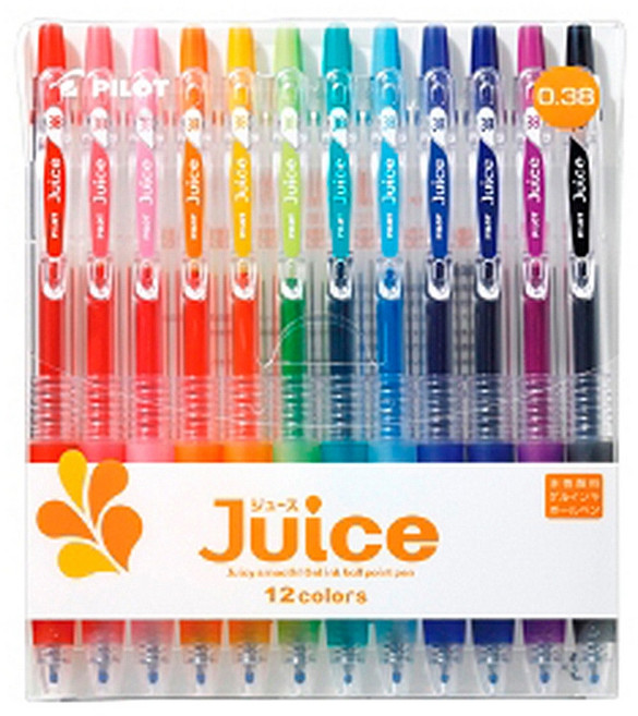PILOT 百樂 Juice 果汁筆 12色組 0.38mm, 詳見包裝