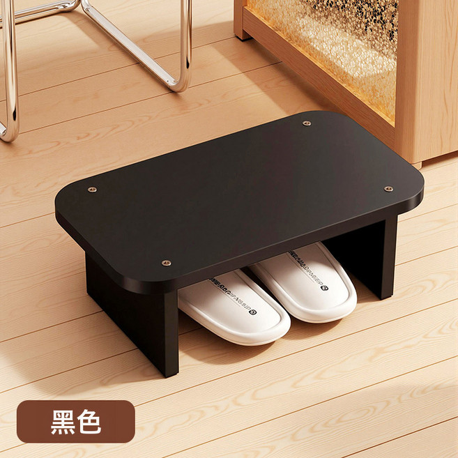 辦公室腳踏板腳踩凳工位擱腳凳防翹二郎腿神器桌下沙發放腳墊腳凳, 1件, 平面款黑色:中號腳踏凳【40*30】