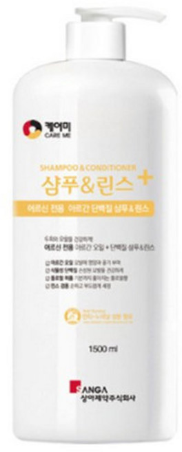 케어미 어르신 전용 샴푸 린스 겸용 샴푸린스겸용, 1.5L, 1개