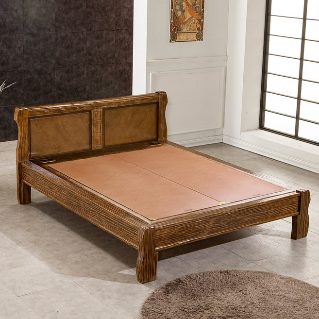 효암 새싹 생황토 한지 프리미엄 흙침대 1008Q돌침대 황토침대, 1.흙침대_2200*1760*940+보료(1008Q)