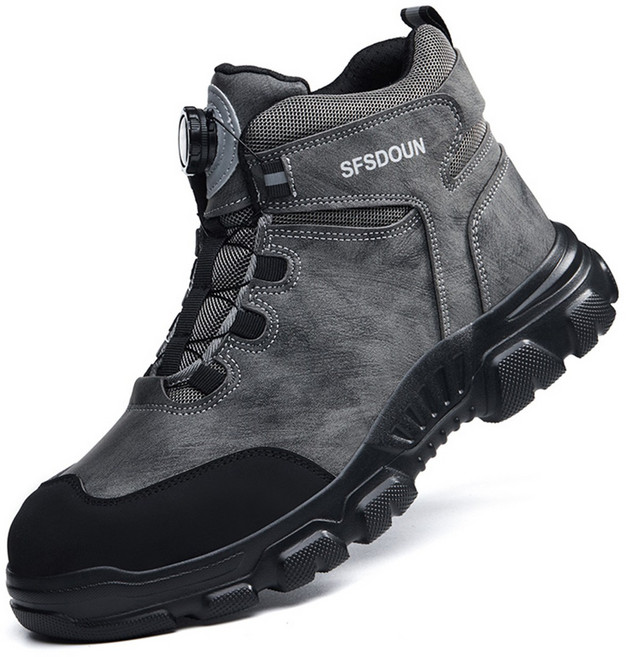 세통 초경량 다이얼 안전화 통넓은 남자 안전화