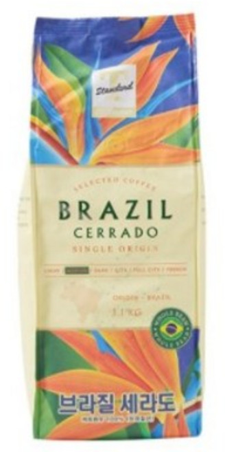 T STANDARD 브라질 세라도 1.1kg 홀빈원두 공정거래 이마트 트레이더스, 5개, 홀빈(분쇄안함)