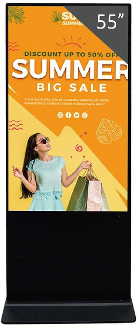 好好播 Windows 落地鏡面廣告一體機 55吋 4K高畫質