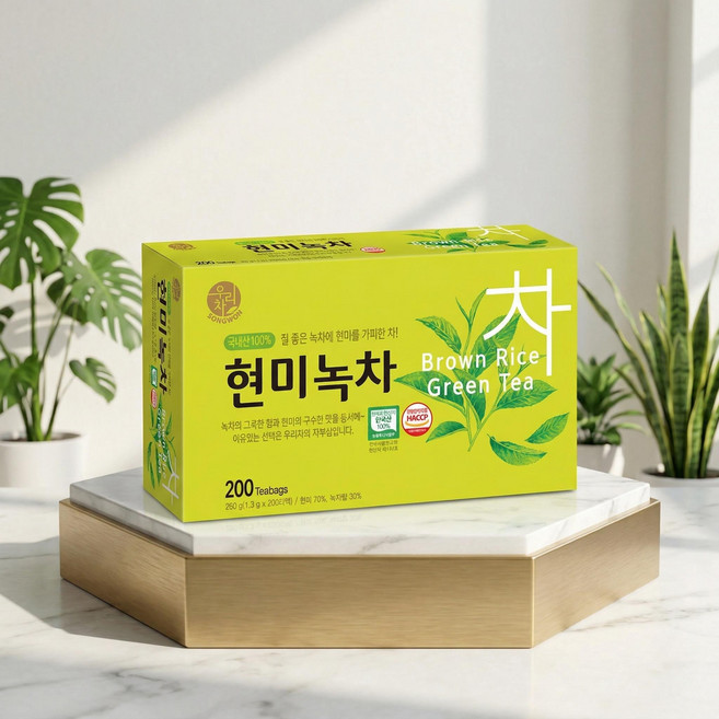 송원 우리차 현미녹차 200T, 1개, 1.2g, 200개입