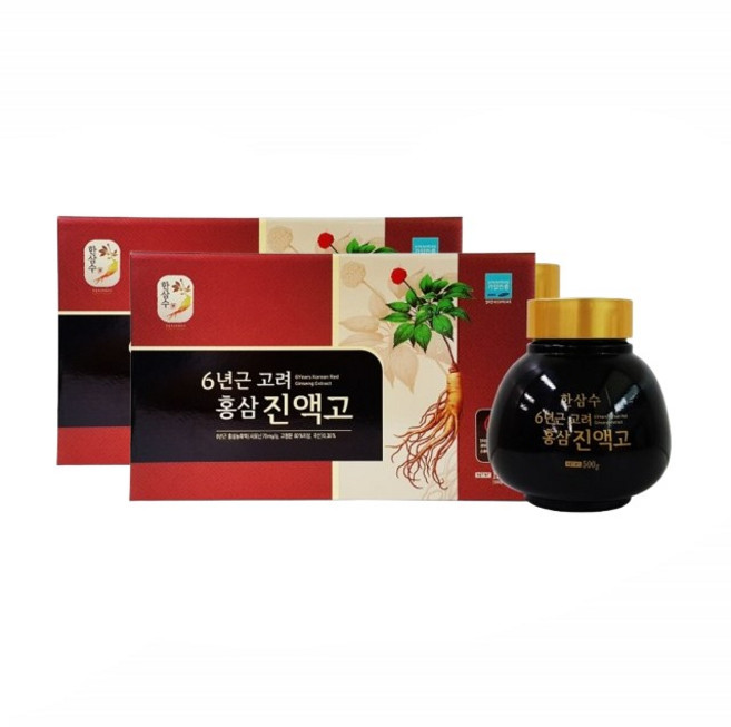 떠먹는 홍삼 고려 홍삼 진액 골드 6년근 500g 2병 2박스