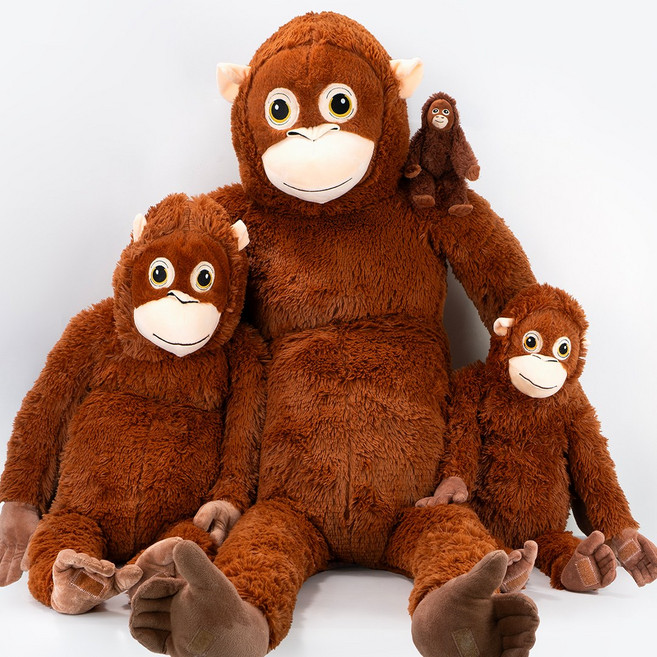 구쯔야 빅사이즈 오랑우탄 초대형 고숭이 인형 99cm, 133cm인형, 1개