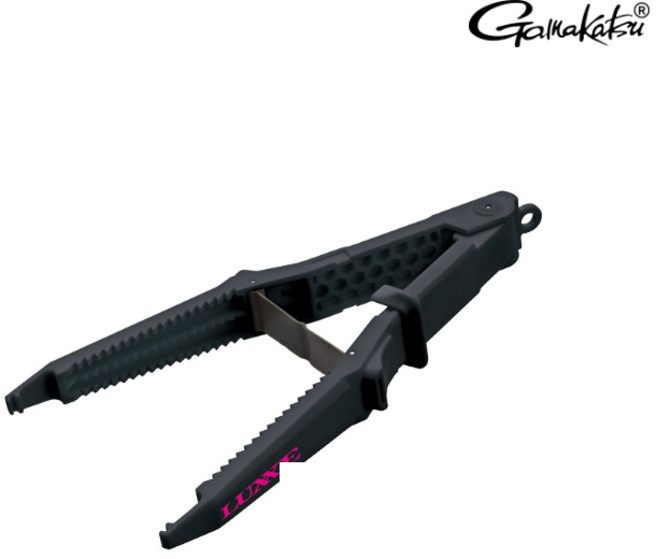 가마가츠 피쉬 그립물고기집게 루어낚시 줄자 LE2501, 블랙핑크-586206, 1개