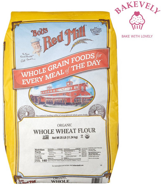 밥스레드밀 유기농 통밀가루 11.34kg 통밀, 1개