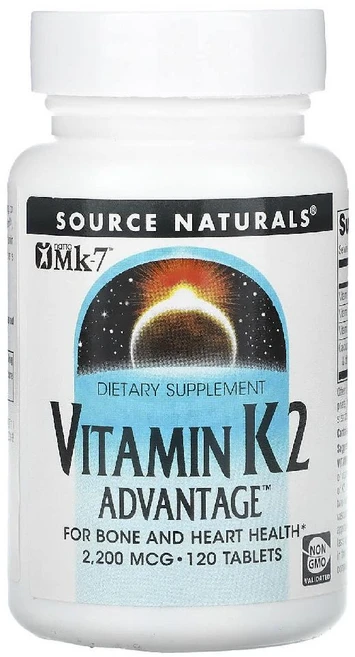 소스네츄럴스 비타민 K2 어드밴티지 2200 mcg 120 정, 1개, 120정 - 쿠팡