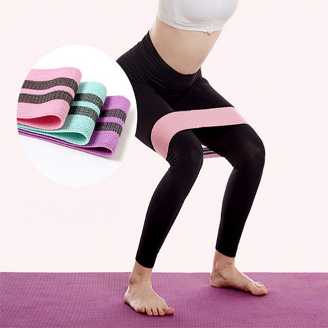 여자 홈트 다이어트 엉덩이 스쿼트 힙업 중둔근 둔근 탄력 강화 운동 라텍스 고무 밴드 헬스, 1개