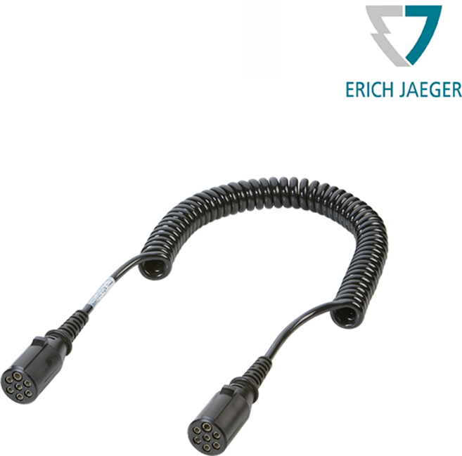 ABS/EBS 7P 24V 배선/돼지꼬리/소켓 만 스카니아 볼보 벤츠 이베코 트라고 프리마 노브스 [추레라 샷시 대형트럭 수입트럭 덤프] [611174/611083], 7P/24V COIL(ISO 1185), 1개