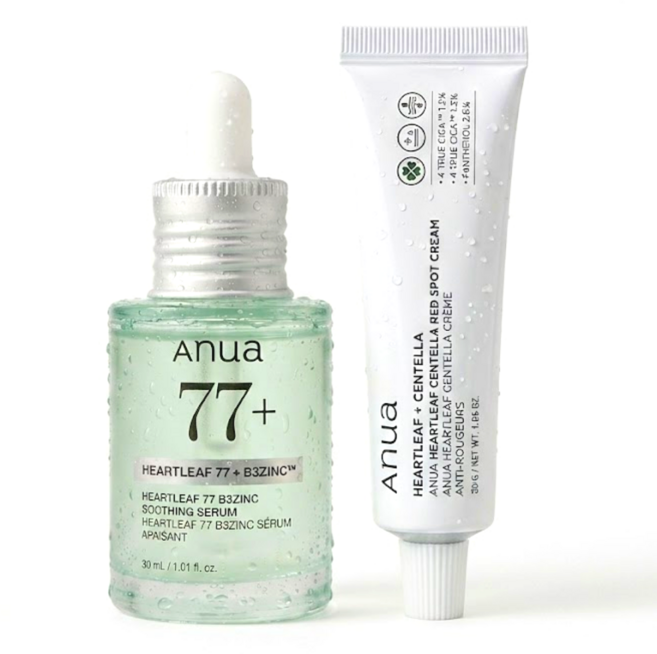 아누아 트러블 더블케어(세럼30ml+크림30ml) 기획세트, 1세트
