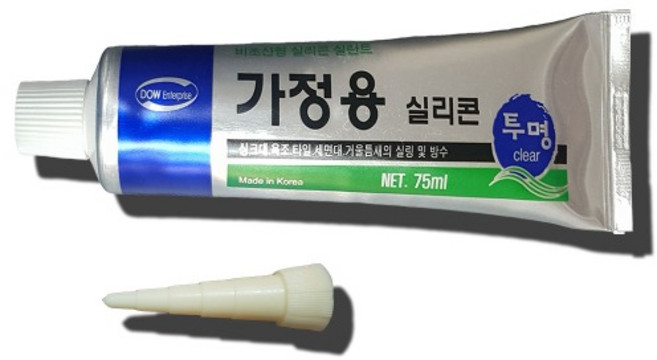 가정용 실리콘 접착제 튜브형 75ml, 1